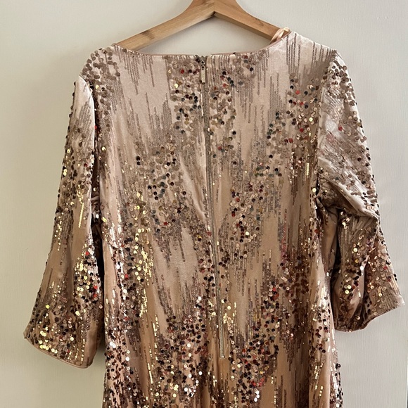 NWOT Eliza J Cocktail Sequin and Velvet Dress - Picture 1 of 3